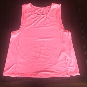 Neon pink lulu lemon tank